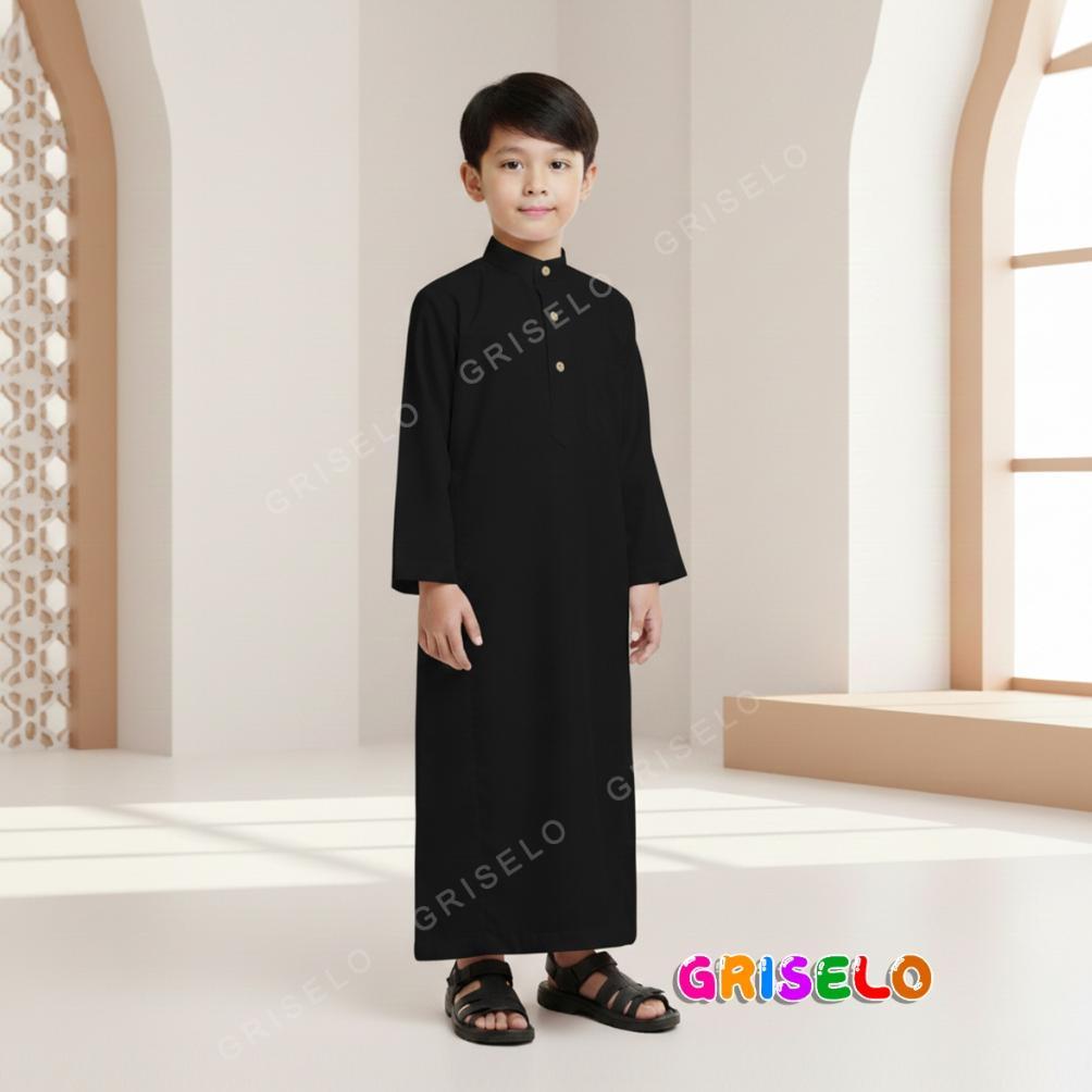 HEMAT LUAR BIASA Jubah Anak Laki-Laki Gamis Anak Laki-laki Baju Muslim Anak Laki-laki 2-15 Thn Toyob