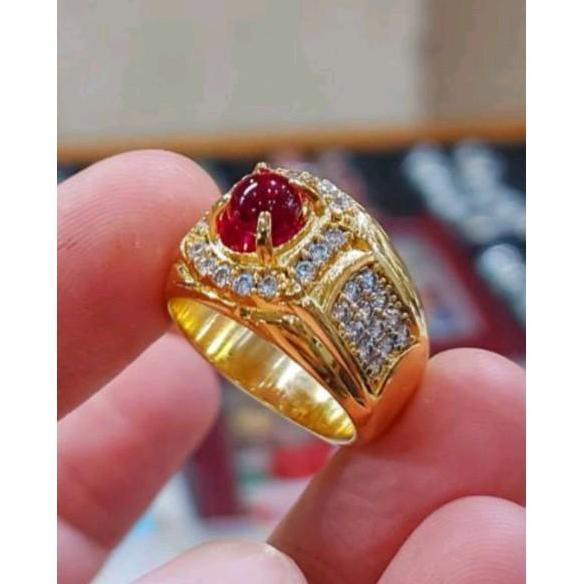 Batu cincin mustika lipan Siam bulat 6mm harga termurah dan Terlaris