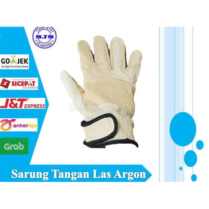 Aman- Sarung Tangan Argon Welding Gloves Sarung Tangan Las Kulit Argon