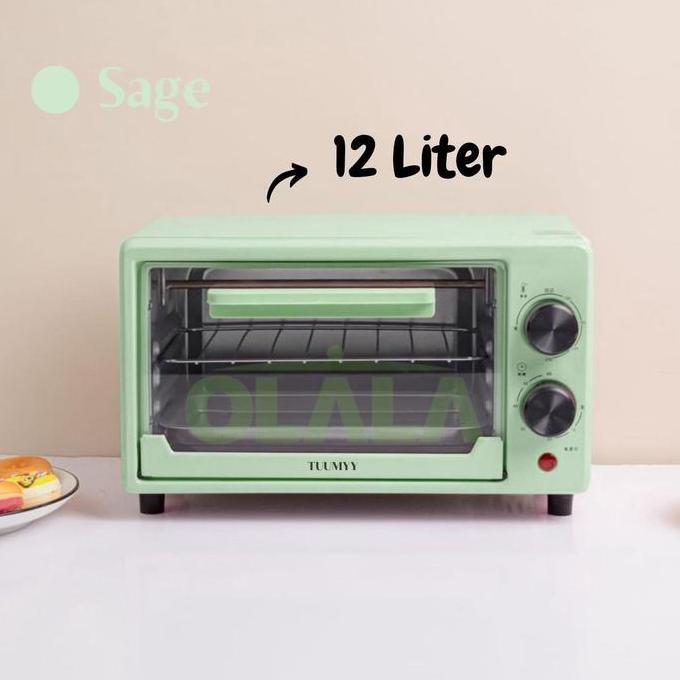 MelOven Listrik 12L Pemanggang Api Atas Bawah Kontrol Cerdas Pengatur Waktu Seaguna Kapasitas Sedang