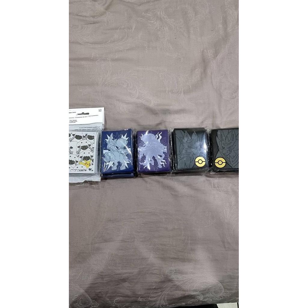 Promo Premium ETB Sleeve Calyrex, Zamazenta, Zacian, Wooloo Pokemon Card Diskon
