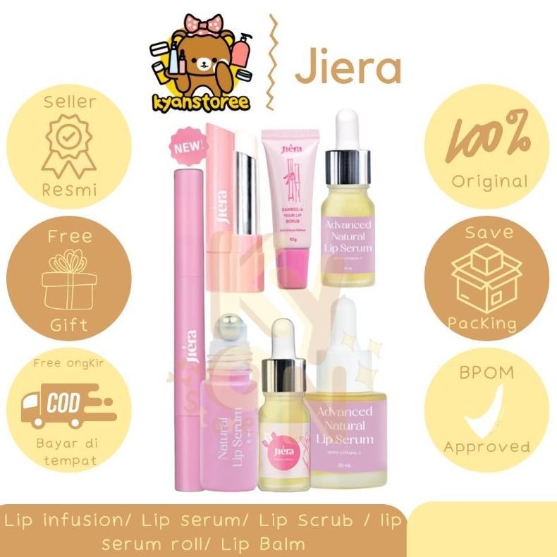 JIERA LIP SERUM / JIERA LIP INFUSION / JIERA LIP SERUM ROLL ON / JIERA HUES LIP BALM / JIERA LIP SCR
