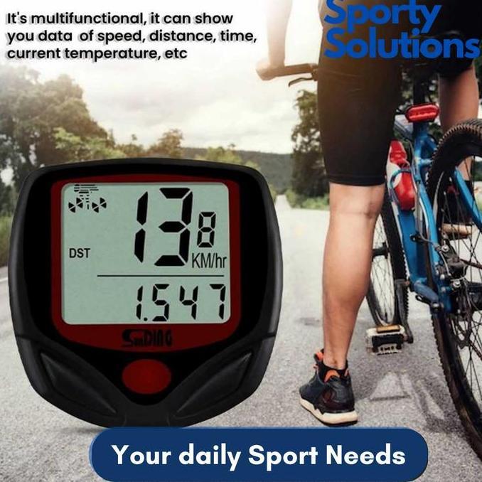 Speedometer Digital Sepeda Kilometer Sepeda Backlight 15 Fungsi