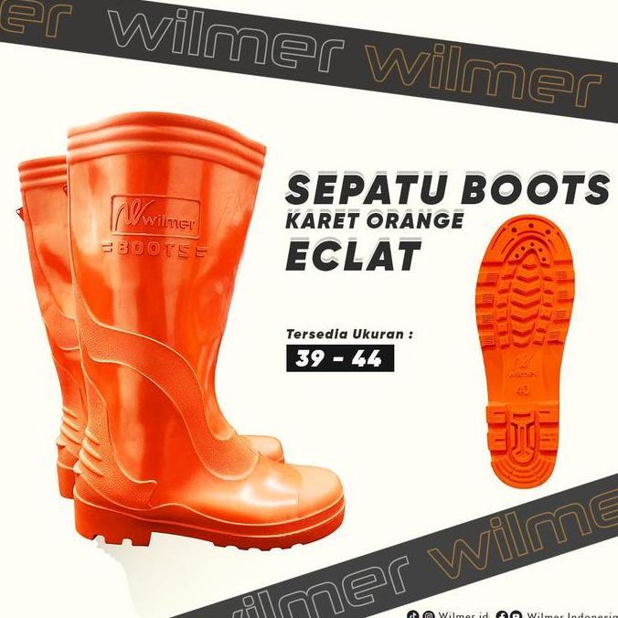 DR317 - SEPATU BOOT WARNA HIJAU KUNING ORANGE WILMER