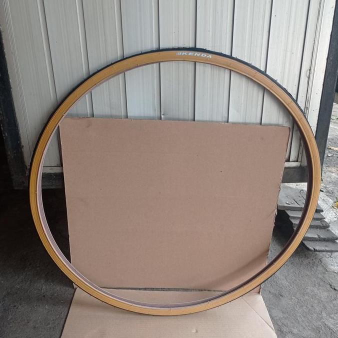 ban luar sepeda 700c 700 x 25 25c 700x25 700x25c kenda gum tan wall