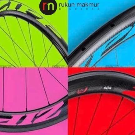 ZIPP Rim Wheel Decal Road Wheelset Sticker Set Zipp - Stiker Roda Sepeda Balap Roadbike - Velg Rim W
