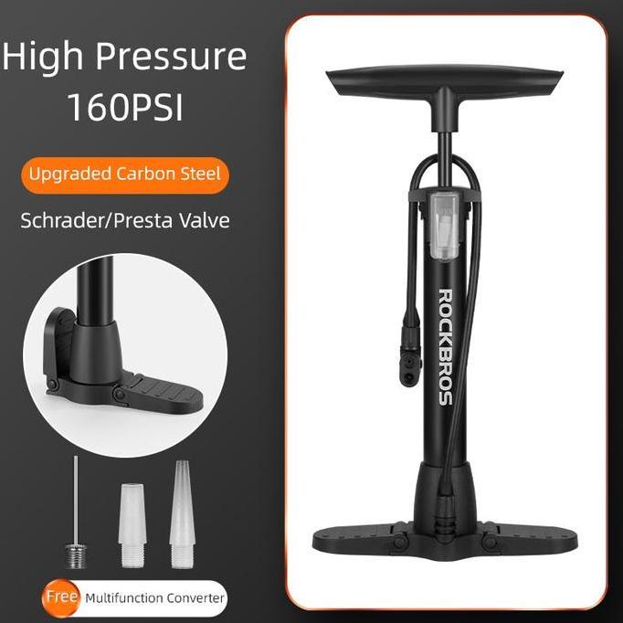 Rockbros Bicycle Pump Pompa Angin Motor Sepeda 160PSI 2410003001