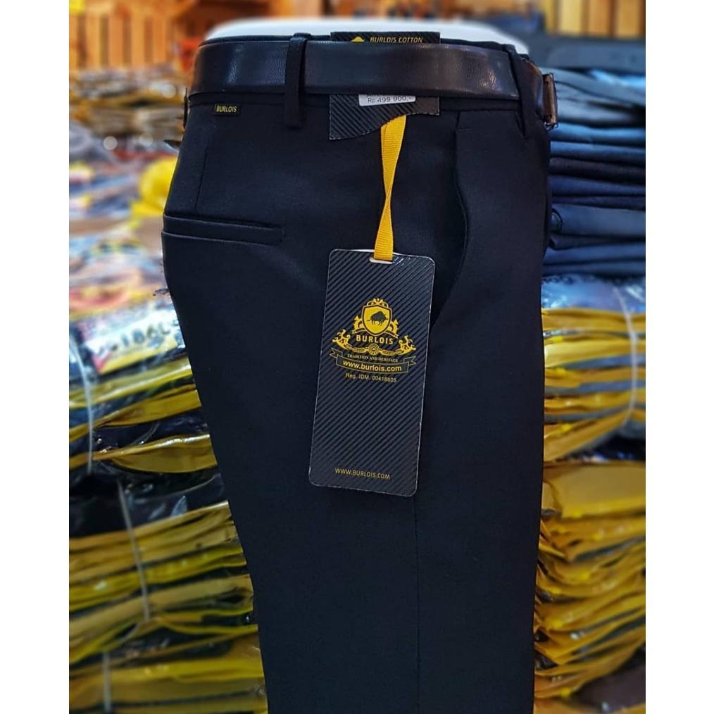 original burlois store original celana panjang slimfit kantoran original burlois