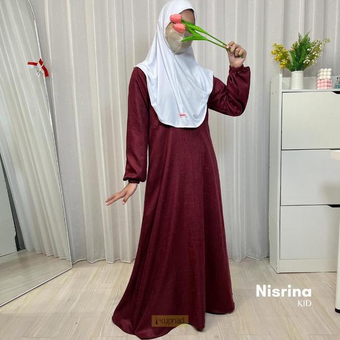 KUPNAD Gamis Anak Polos - Nisrina Kid