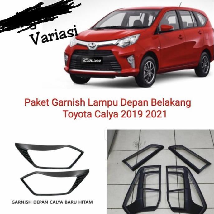 Paket Garnis Depan Belakang Calya Sigra Baru 2019-2022 Hitam Doff Ready