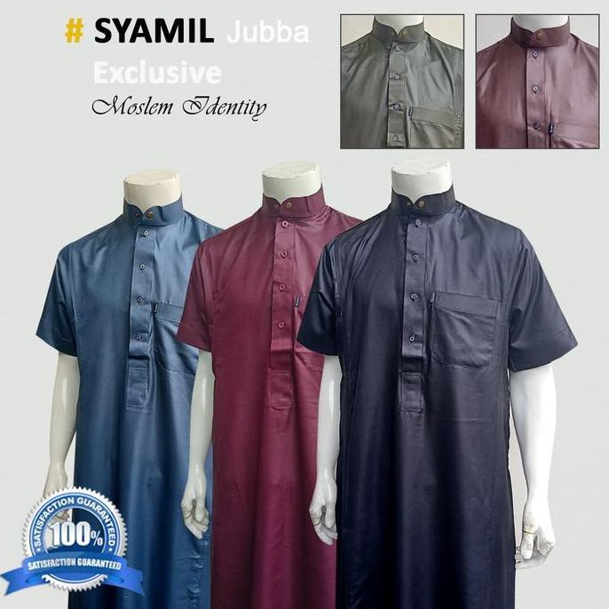 Jubba - Jubah Gamis Pria Lengan Pendek Syamil