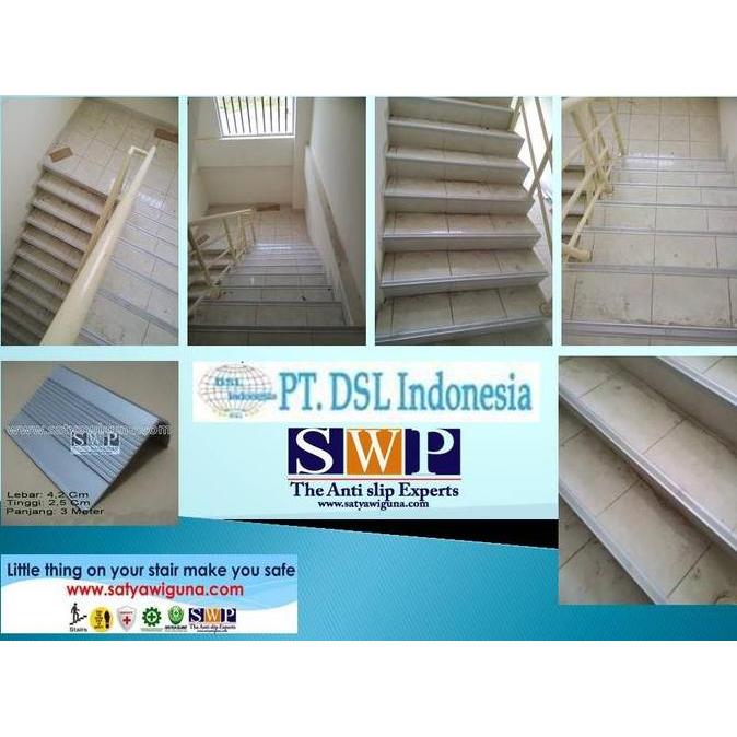 Stair Nosing / Lis Tangga / Step Nosing Alumunium Snal2 Kualitas Terbaik Harga Termurah