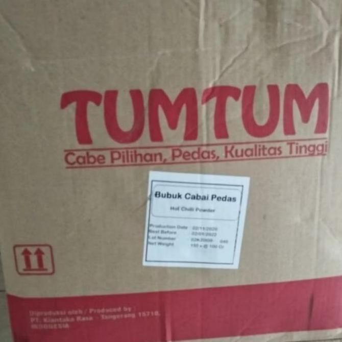Tumtum Bubuk Cabe / Cabai Pedas Bumbu Antaka 1 Dus Karton isi 150 pcs x 100 gr gram 15 kg [terbaik]
