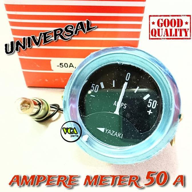 Presisix- Ampere Meter/ Ampere Cas Aki 50A Universal Yazaki