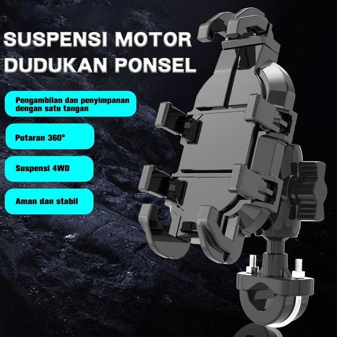 Holder hp motor Phone Holder Servo RH-F0108 Holder HP Motor Dudukan Handphone Universal Holder Stang