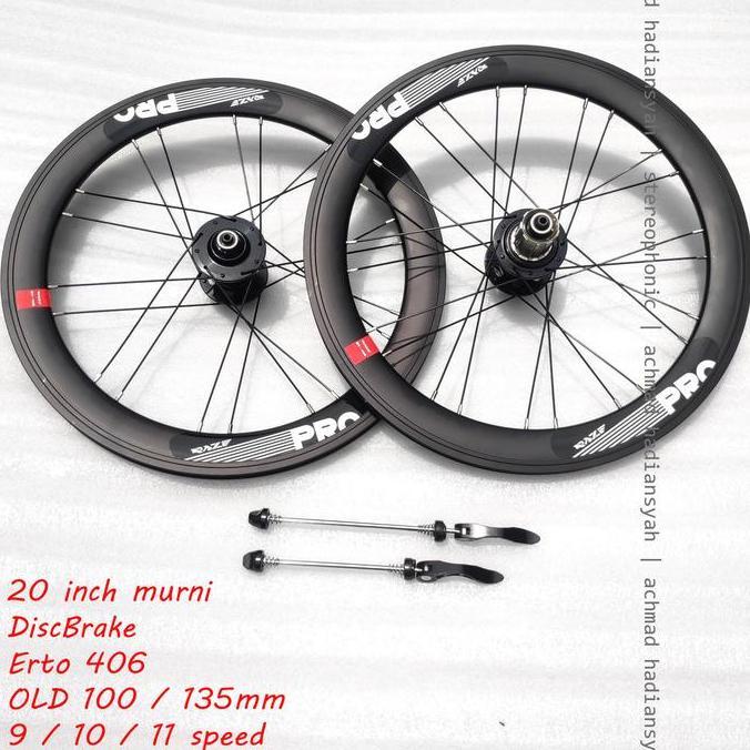 RAZE.. Wheelset 20inch murni Erto 406 RAZE Rims 20 inch murni