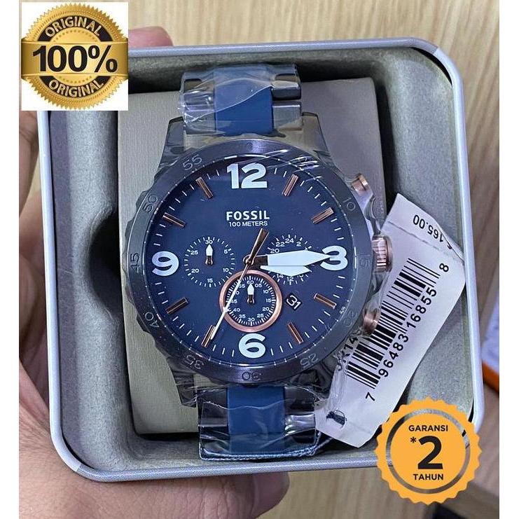 Jam F0SSIL JR1494 Natee Chronograph Blue Dial Original terlaris