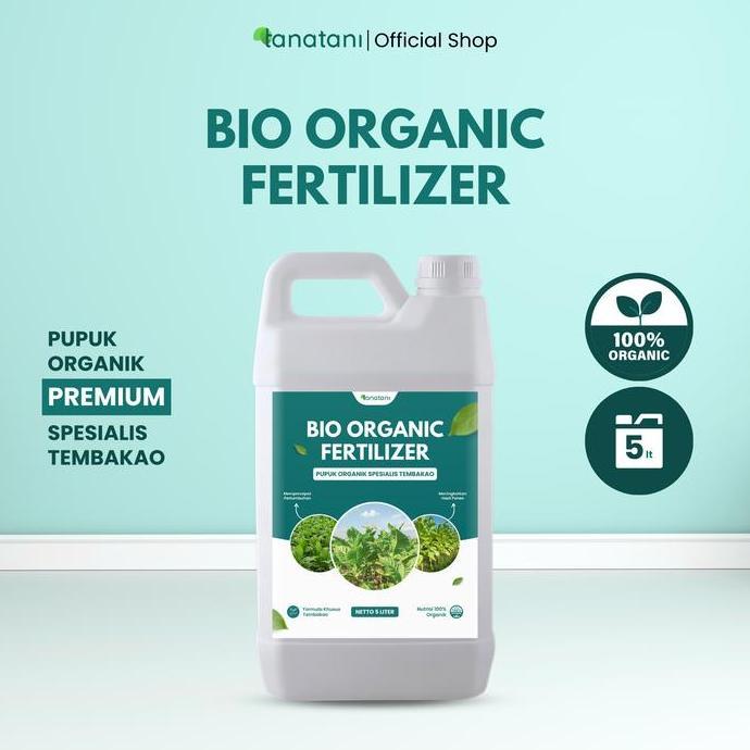 warungabahgaleh - bio organic fertilizer - pupuk organik cair untuk tanaman tembako kemasan 5 liter
