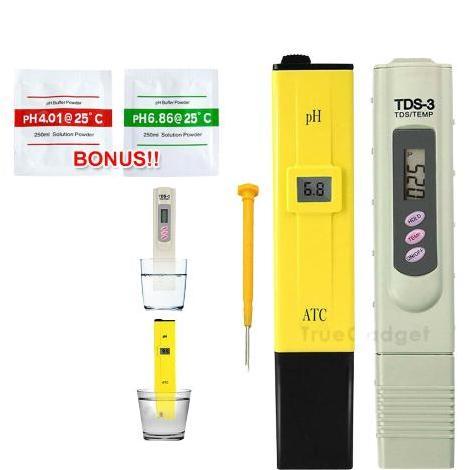 Presisix- Paket Ph Meter Air Digital Dan Tds Meter Pengukur Kualitas Air Minum