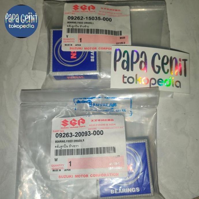 bearing pully belakang skywave hayate spin skydrive original pict no 13&14 09262-15035 & 09262-15035