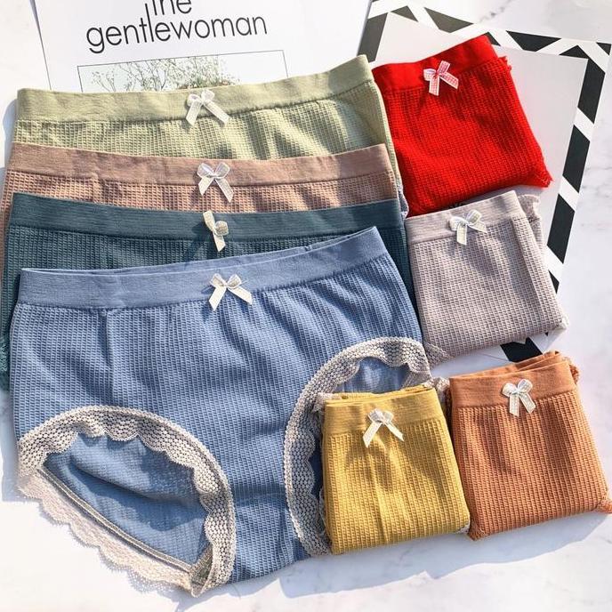 Celana Dalam Wanita Polos Briefs Elastis CD Seamless  Bahan Katun Seamless - CD1288