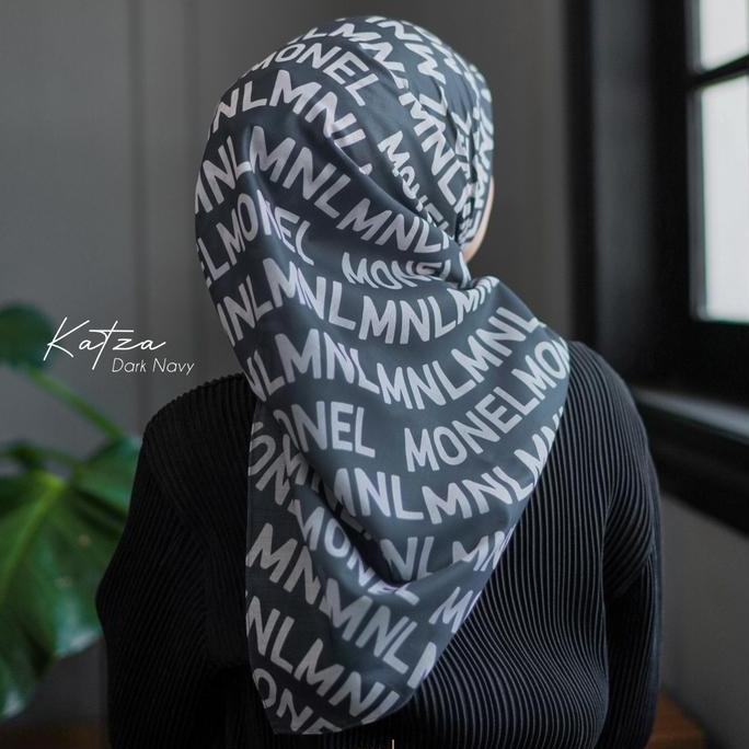 Monel - Hijab / Kerudung Segi empat Printing Motif - Katza