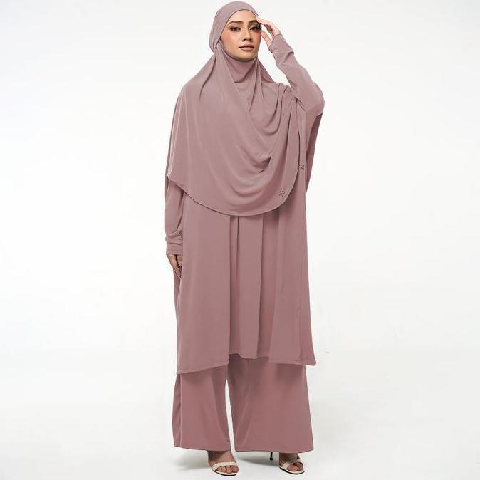 Viral Hameeda - Anouk Set (Tunic + Cullote) - Black SNATURE, All size Berkualitas