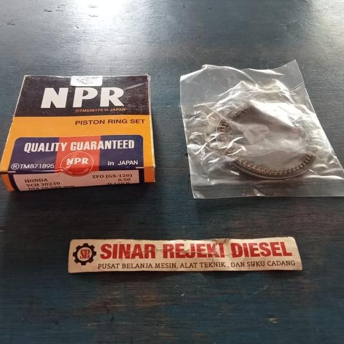 """] Piston Ring Per Seker Seher Mesin GX120 Oversize 0.50 0,50 NPR