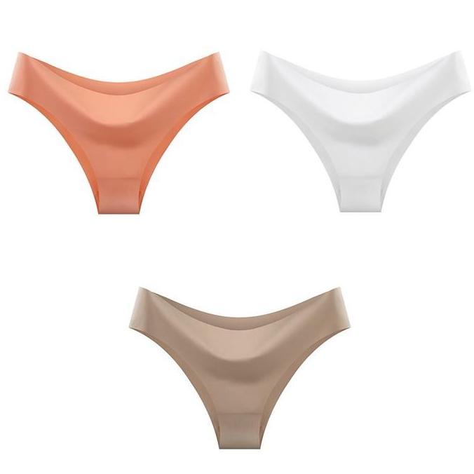Jollybell.id CD1945 Celana Dalam Wanita Seamless CD undies dalaman wanita V-Shape Underwear Tipis CD