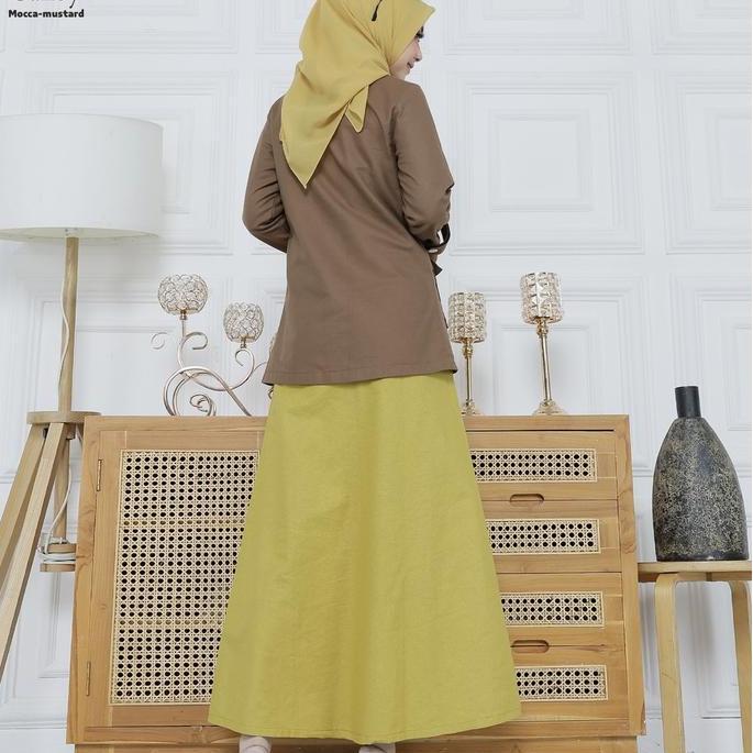 Gamis Semi Blazer Elegan Casual Dress Wanita Muslim n Cailey
