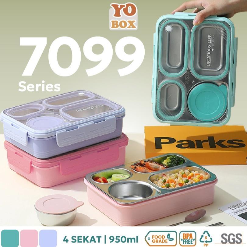 Kotak makan stainless 4 sekat