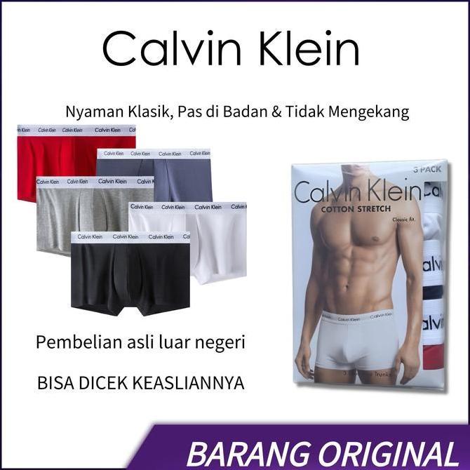yessitibonar1 - calvin klein underwear - celana boxer katun antibakteri dan bernapas-boxer pendek