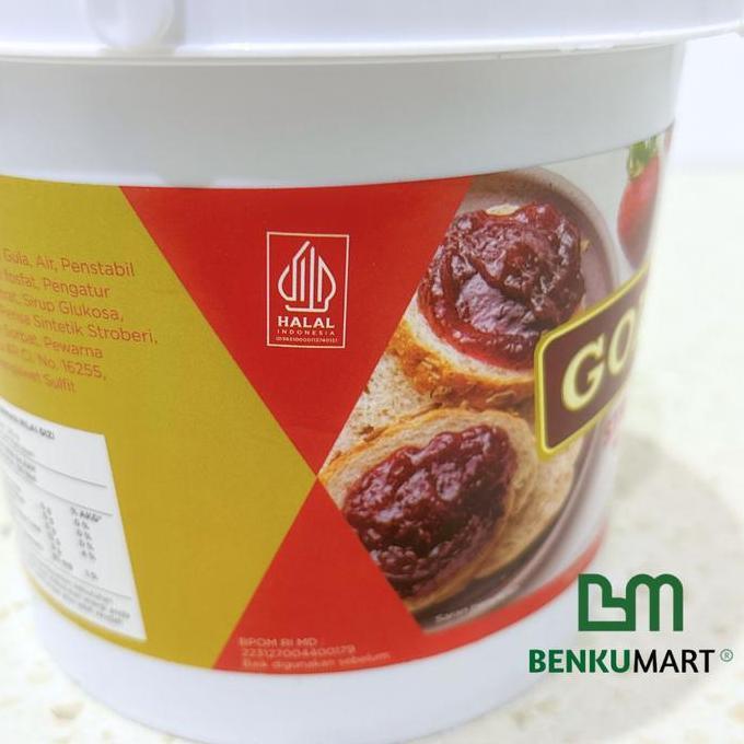 Kirimlangsungaja- Goldenfil Strawberry Jam 1Kg | Selai Strawberry Goldenfil