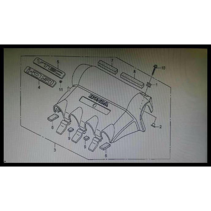 BEST DEAL EMBLEM STIKER STICKER IDSI VTEC ENGINE COVER MESIN JAZZ GD3 CITY GD8 