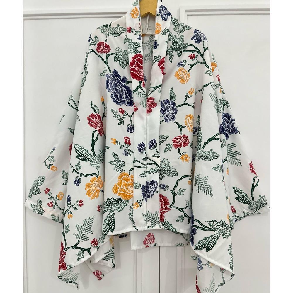 Premium Blus Kartini Jumputan Blouse Batik Jumbo Warna Komplit