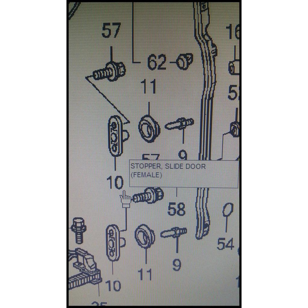 HOT DEAL KARET / PLASTIK DUDUKAN STOPPER PINTU BELAKANG FREED 