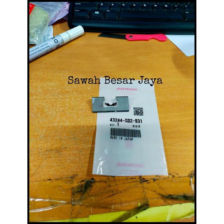 DISKON RETAINER BRAKE PAD SPRING - PLAT DUDUKAN TAHANAN KAMPAS KANVAS REM BELAKANG HONDA JAZZ GD3 CI