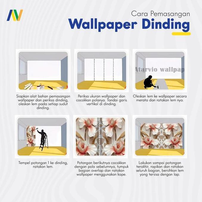 Wallpaper 3D Custom Murah - Wallpaper Custom 3D Bunga