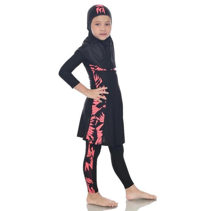 Baju renang muslim baju renang anak perempuan TK Usia 4-8 tahun baju renang muslim