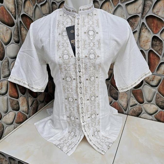 Koko Mewah Hasgradini Jaguar Lengan Panjang Bordir Warna - Motif, Muslim Dewasa
