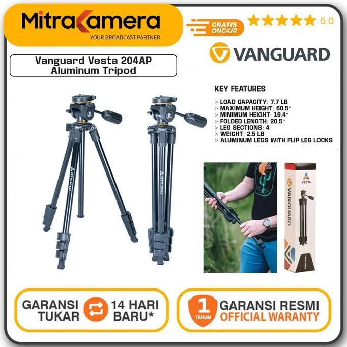 GHOENESH Vanguard Vesta 204AP Aluminum Tripod