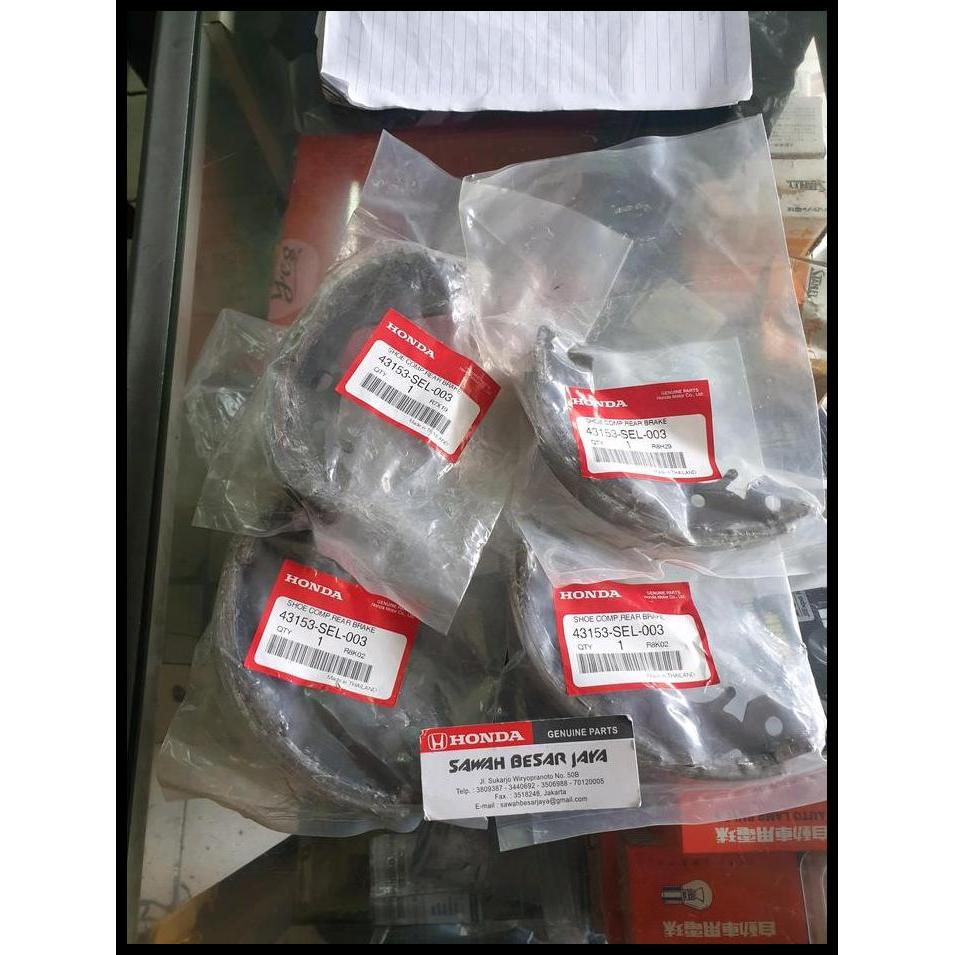 TERMURAH BRAKE SHOE - TROMOL KAMPAS KANVAS REM TANGAN BELAKANG HONDA CITY GD8 IDSI 2003 2004 2005 20