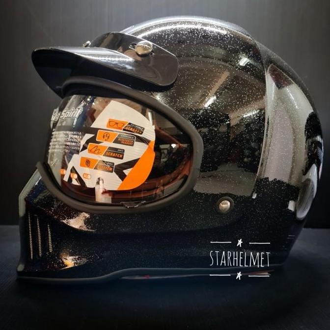 Allthebest- Helm INK Trooper Solid Full Face Retro