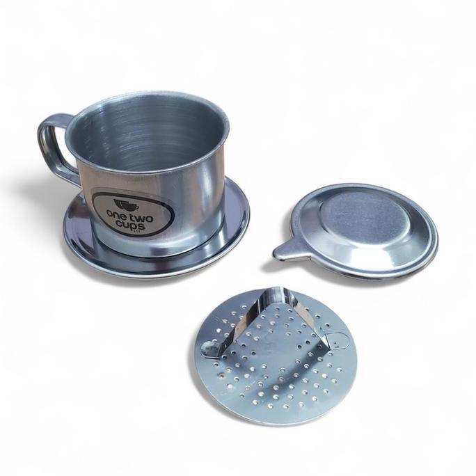 WERNODEN One Two Cups Alat Penyaring Kopi Vietnam Drip 124ml & 114ml Saringan Coffee Filter Pot Stai