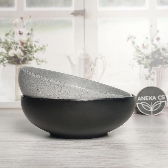 Stone Mangkok Ceper 7 inch - Mangkok Bakso - Golden Dragon W7107A