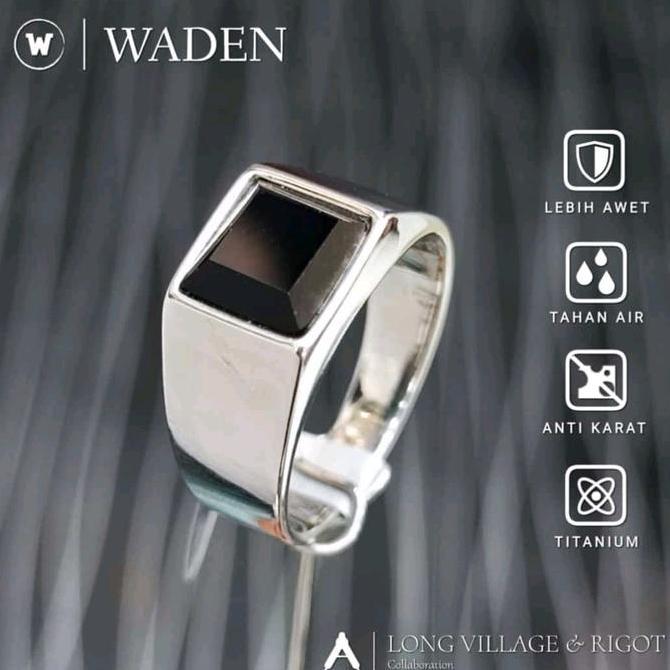 cincin titanium putih onik