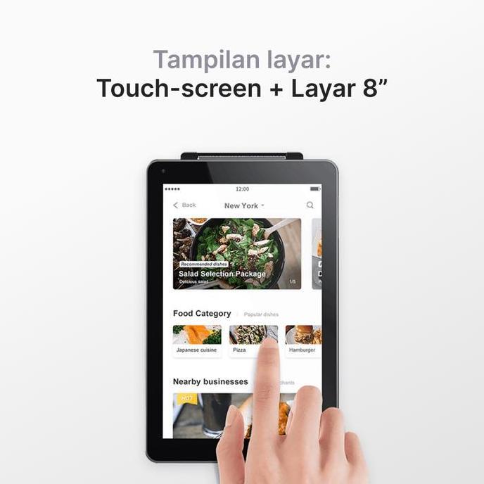 Tablet Kasir Tercepat Imin M2 Max 8 Core Android 11 W/Thermal Printer