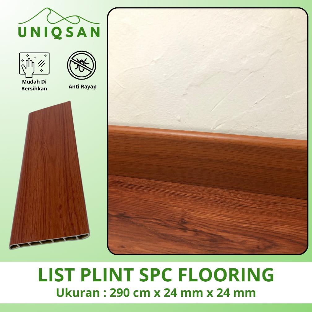 UNIQSAN - List Plint Spc Flooring 2.4m List Plint Vinyl Aksesoris Lantai SPC & Vinyl