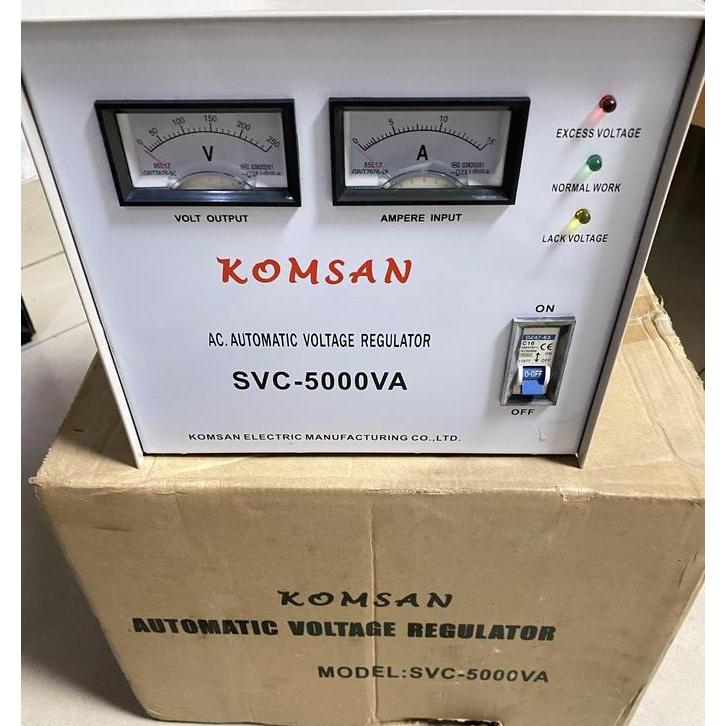 Stabilizer Stavolt Stabiliser Komsan Listrik Svc 5000 W / 5000N Tersedia
