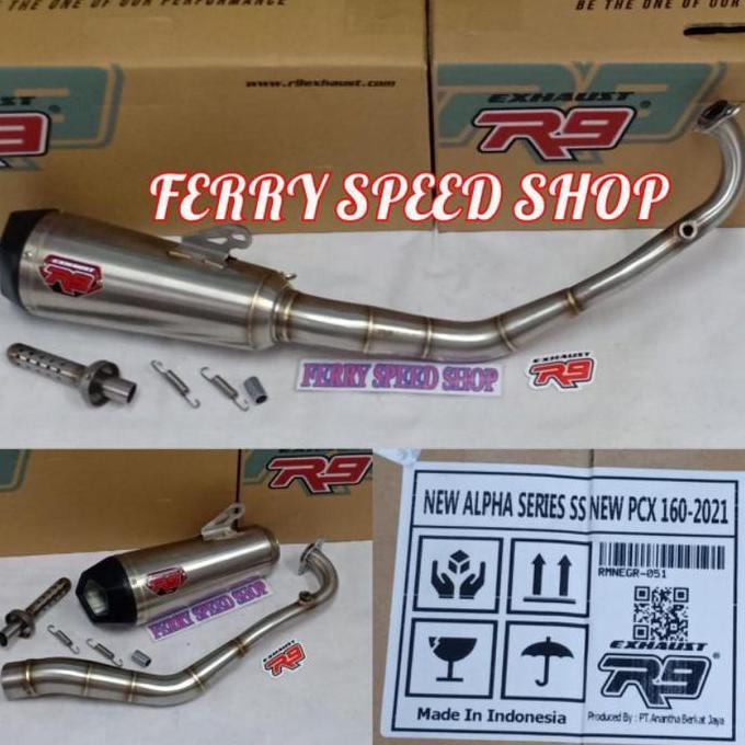 Knalpot R9 new alpha Adv Pcx 150 pcx 160 / R9 alpha Vario 160 Adv 160